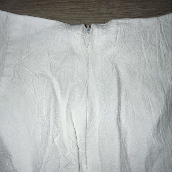 Women's White Ruffle Wrap Skirt - Picture 7 of 9